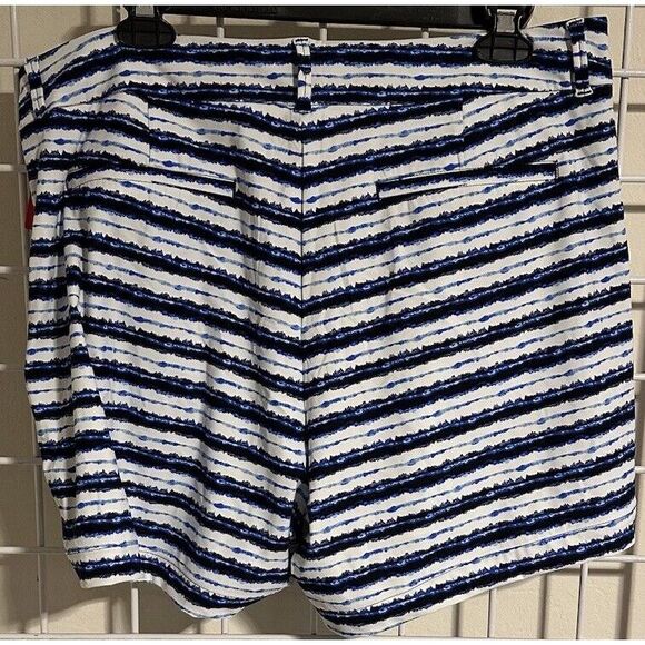 NWT Spanx Sunshine Shorts -‎ 6", UPF 50+, Blue Painted Stripe, Size XL - Picture 3 of 5